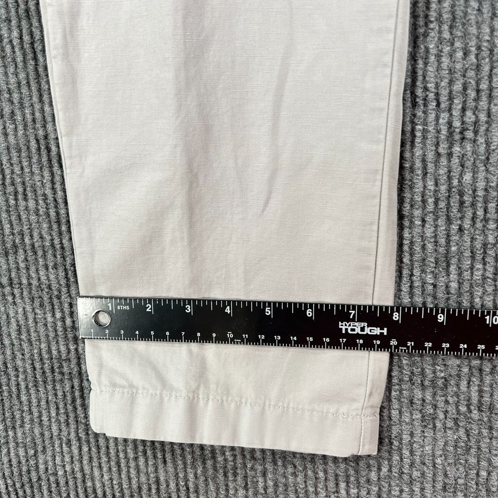 Cremieux Soho Linen Pants Mens 36x30 Gray Chino Key West Casual Comfort New - Picture 6 of 13